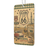 Oklahoma Route 66 Auto-Kaffee-Run Autolufterfrischer (Links)