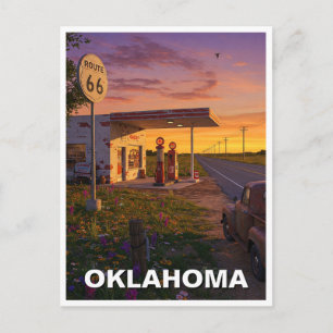 Oklahoma Route 66 Gaststättenreise Postkarte