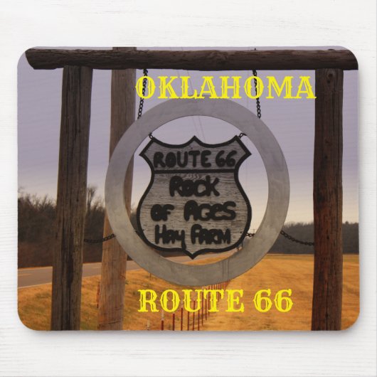 Oklahoma Route 66 Mouse Pad Mousepad (Vorne)