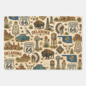 Oklahoma Route 66 Prairie Geschenk Geschenkpapier Set (Vorderseite)
