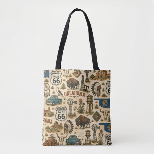 Oklahoma Route 66 Prairie-Tasche Tasche (Vorderseite)