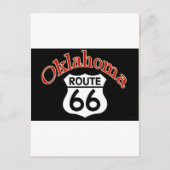 Oklahoma-Route 66 Schild Postkarte (Vorderseite)
