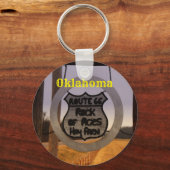 Oklahoma Route 66 Schlüsselkette Schlüsselanhänger (Vorderseite)