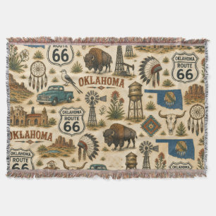 Oklahoma Route 66 Trail Comfort Decke
