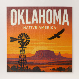 Oklahoma Route 66 Tulsa Oklahoma City Reise Puzzle