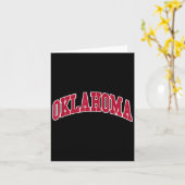 Oklahoma - Rückzugsdesign Karte (Gelbe Blume)