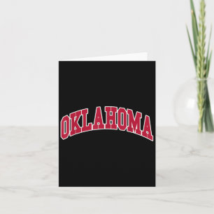 Oklahoma - Rückzugsdesign Karte