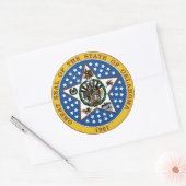 Oklahoma Runder Aufkleber (Umschlag)