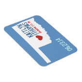 Oklahoma Save the Date - Individuell gestaltete St Magnet (Rechte Seite)