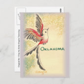 Oklahoma Scissortail Bird Postkarte (Vorne/Hinten)