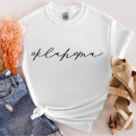 Oklahoma Script Staat FrauenT - Shirt<br><div class="desc">Jeden Tag fügen wir neue Designs hinzu!</div>