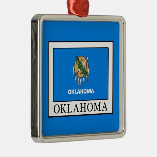 Oklahoma Silbernes Ornament (Rechts)