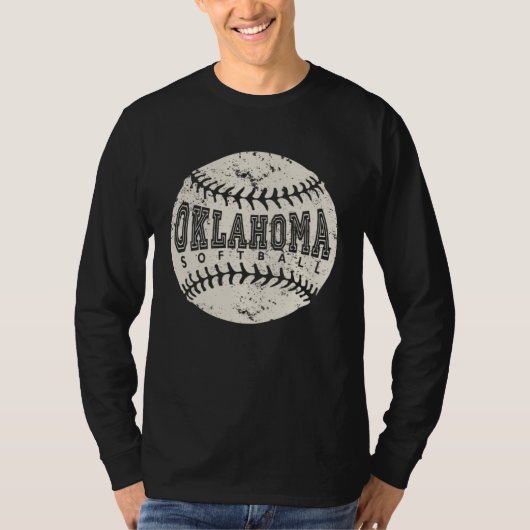 Oklahoma Softball Ball T-Shirt (Vorderseite)