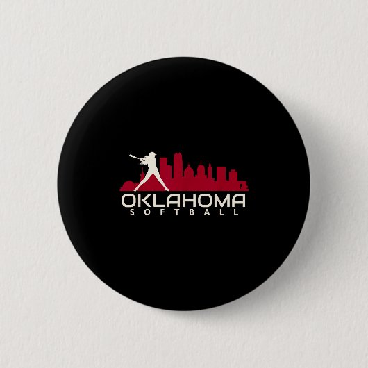 Oklahoma Softball Stadt Mod Button (Vorderseite)