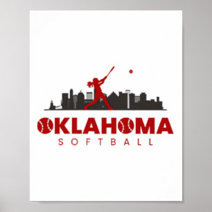 Oklahoma Softll Vintage Minimalist Retro Softll Lo Poster