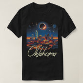 Oklahoma Solar Eclipse 2024 Starry Night Solar Ecl T-Shirt (Design vorne)
