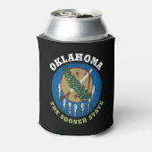 OKLAHOMA SOONER STAAT FLAG DOSENKÜHLER (Kanne Rückseite)