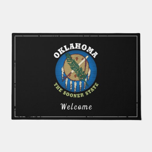 OKLAHOMA SOONER STAAT FLAG FUßMATTE (Vorderseite)