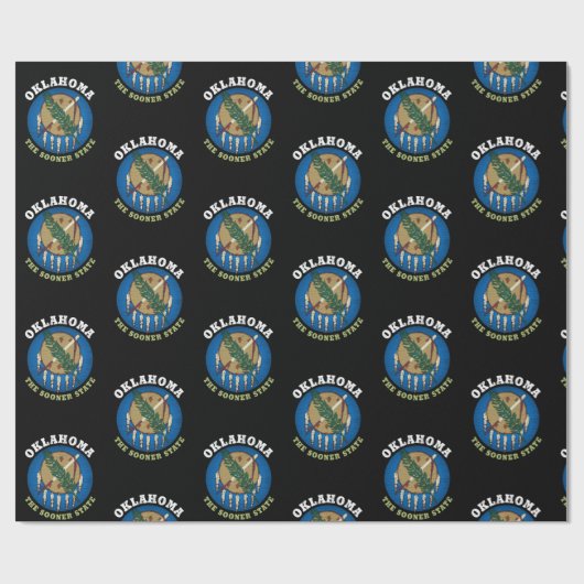 OKLAHOMA SOONER STAAT FLAG GESCHENKPAPIER (Flach)