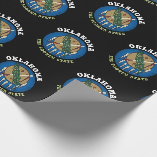OKLAHOMA SOONER STAAT FLAG GESCHENKPAPIER (Ecke)