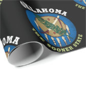 OKLAHOMA SOONER STAAT FLAG GESCHENKPAPIER (Rolleneckpunkt)