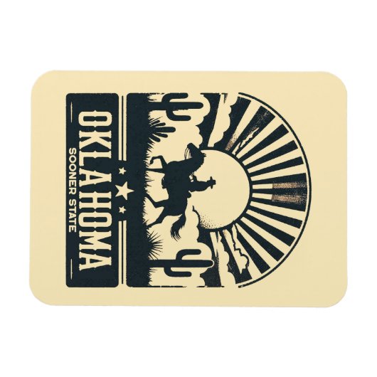 Oklahoma Sooner Staat Magnet (Horizontal)