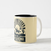 Oklahoma Sooner Staat Zweifarbige Tasse (VorderseiteRechts)