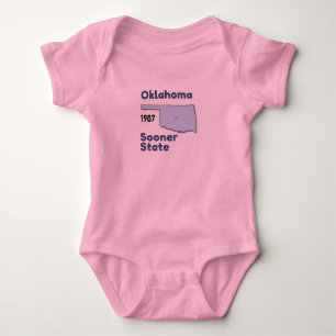 Oklahoma Sooner State Baby Strampler