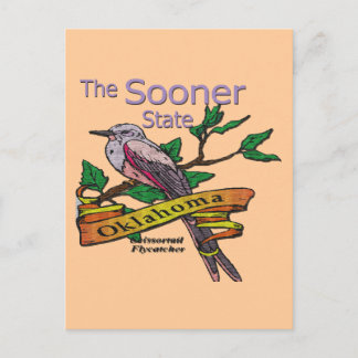 Oklahoma Sooner StateScissortail Flycatcher Postkarte