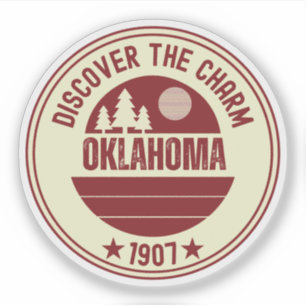 Oklahoma Sooners Staat - OK Geschenkidee Aufkleber