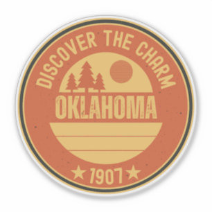 Oklahoma Sooners Staat - OK Geschenkidee Aufkleber