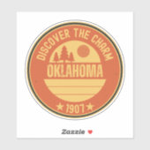 Oklahoma Sooners Staat - OK Geschenkidee Aufkleber (Blatt)