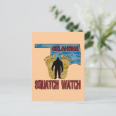 Oklahoma Squatch Watch Postkarte (Stehend Vorderseite)