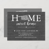 OKLAHOMA Staat-Ankündigungskarte Ankündigungspostkarte (Vorne/Hinten)