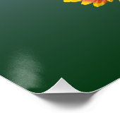 Oklahoma Staat Bird & Blume Poster (Ecke)