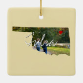 Oklahoma Staat Foto Keramikornament (Rückseite)