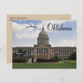 Oklahoma Staat Hauptstadt Gebäude Postkarte (Vorne/Hinten)