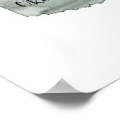 Oklahoma Staat Illustration Poster (Ecke)