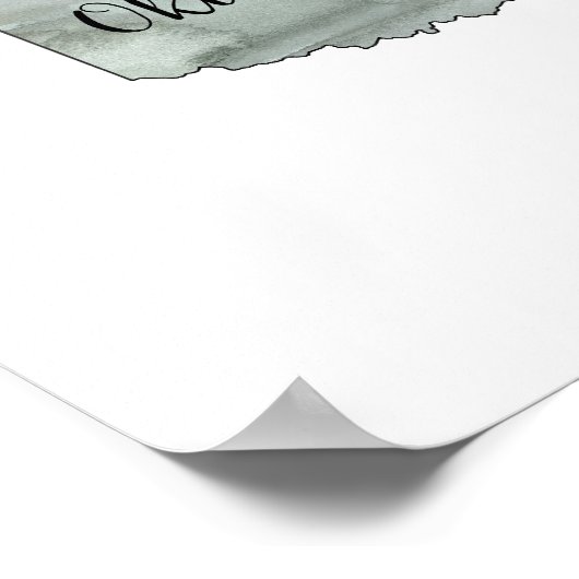 Oklahoma Staat Illustration Poster (Ecke)