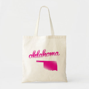 Oklahoma-Staat im Rosa Tragetasche