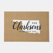 Oklahoma Staat Monogram Doormat Fußmatte (Vorderseite)