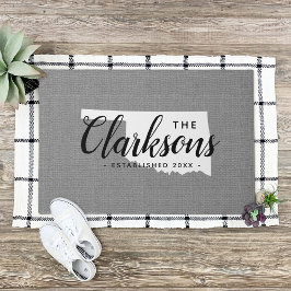 Oklahoma Staat Monogram Doormat Fußmatte