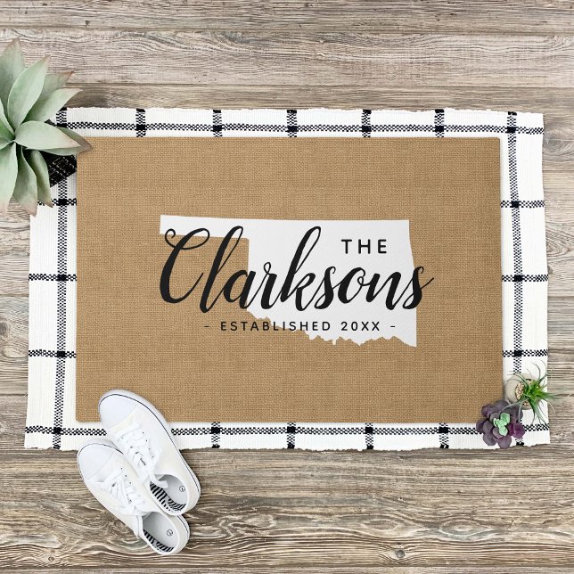 Oklahoma Staat Monogram Doormat Fußmatte (Von Creator hochgeladen)