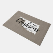 Oklahoma Staat Monogram Doormat Fußmatte (Schrägansicht)