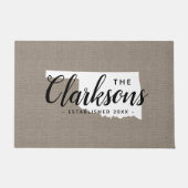 Oklahoma Staat Monogram Doormat Fußmatte (Vorderseite)