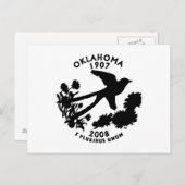 Oklahoma Staat Quarter Postkarte (Vorne/Hinten)