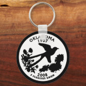 Oklahoma Staat Quarter Schlüsselanhänger (Vorderseite)