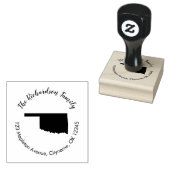 Oklahoma Staat Rücksendeadresse Gummi Briefmarke Gummistempel (Stempel)