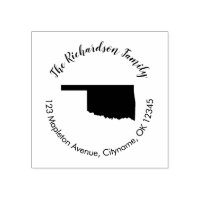 Oklahoma Staat Rücksendeadresse Gummi Briefmarke