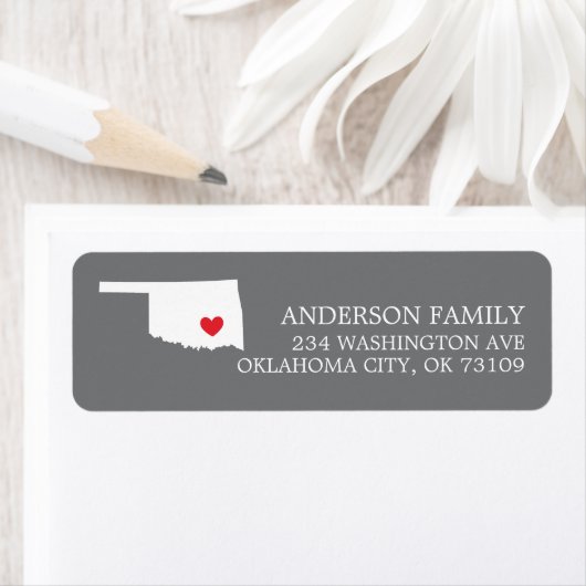OKLAHOMA-Staat | Rücksendekennzeichen verschieben (Insitu)